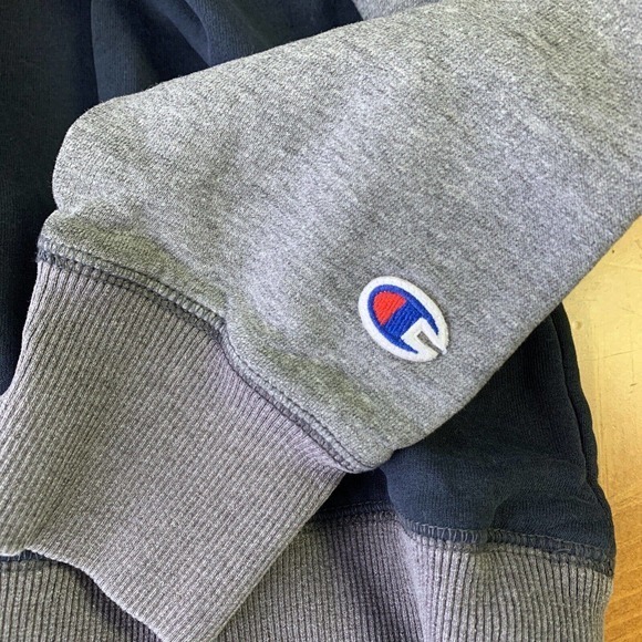 Vintage Champion Crewneck‎ Blue Grey Outer Banks Pullover Sz L Coastal Beach - Picture 9 of 9